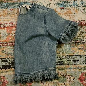 MICHAEL Michael Kors Denim Crop Top